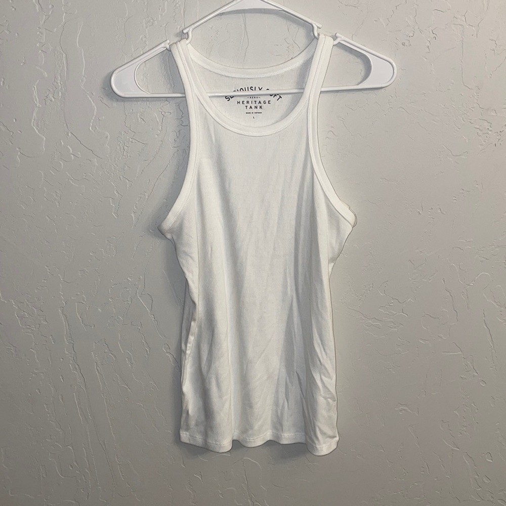 White tank top
